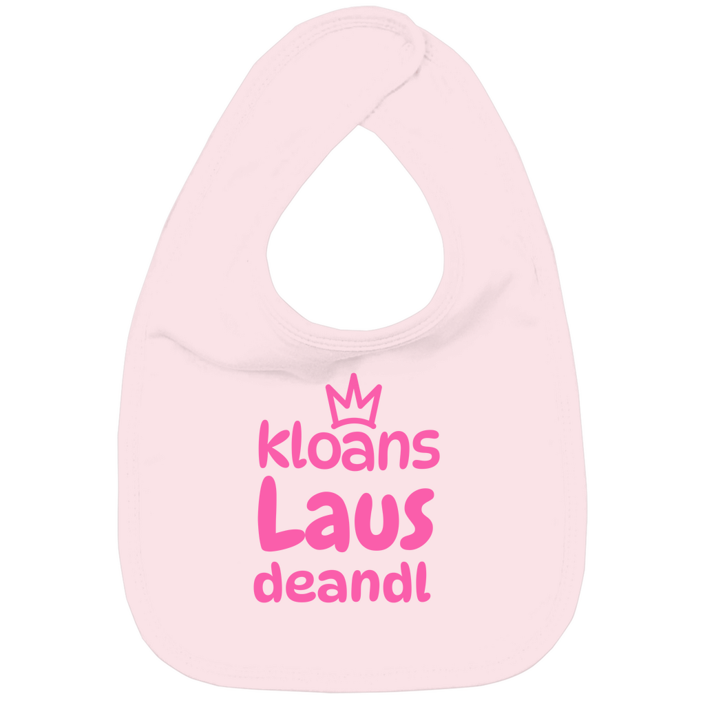 Bayerisches Baby Bio Lätzchen Kloans Lausdeandl - pink - Grantler Gwand