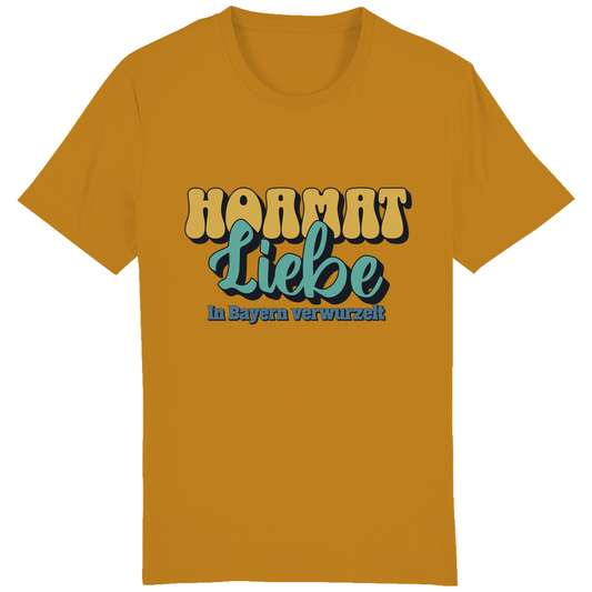 Bayerisches Herren T-Shirt Hoamat Liebe -gold/grün - Grantler Gwand