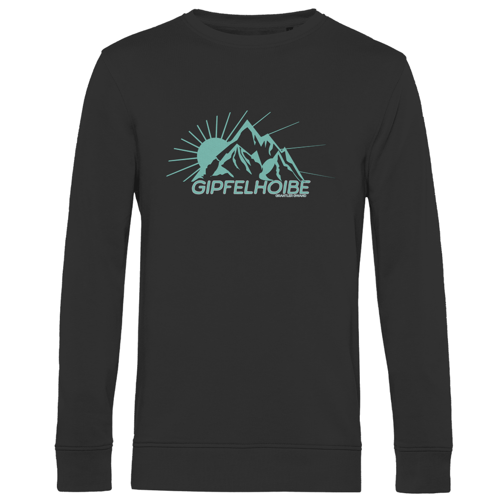 Bayerisches Herren Premium Bio Sweatshirt Gipfelhoibe - mint - Grantler Gwand