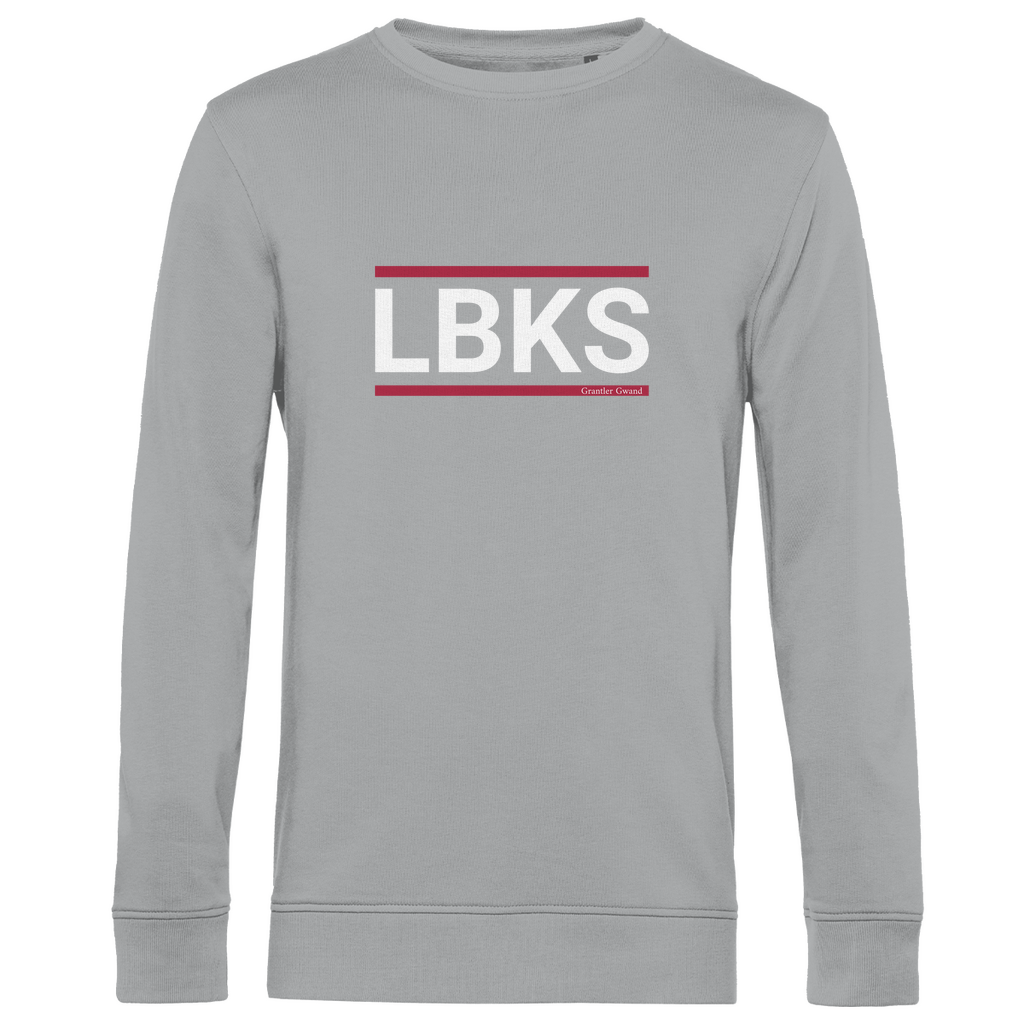 Herren Premium Bio Sweatshirt LBKS - rot/weiß
