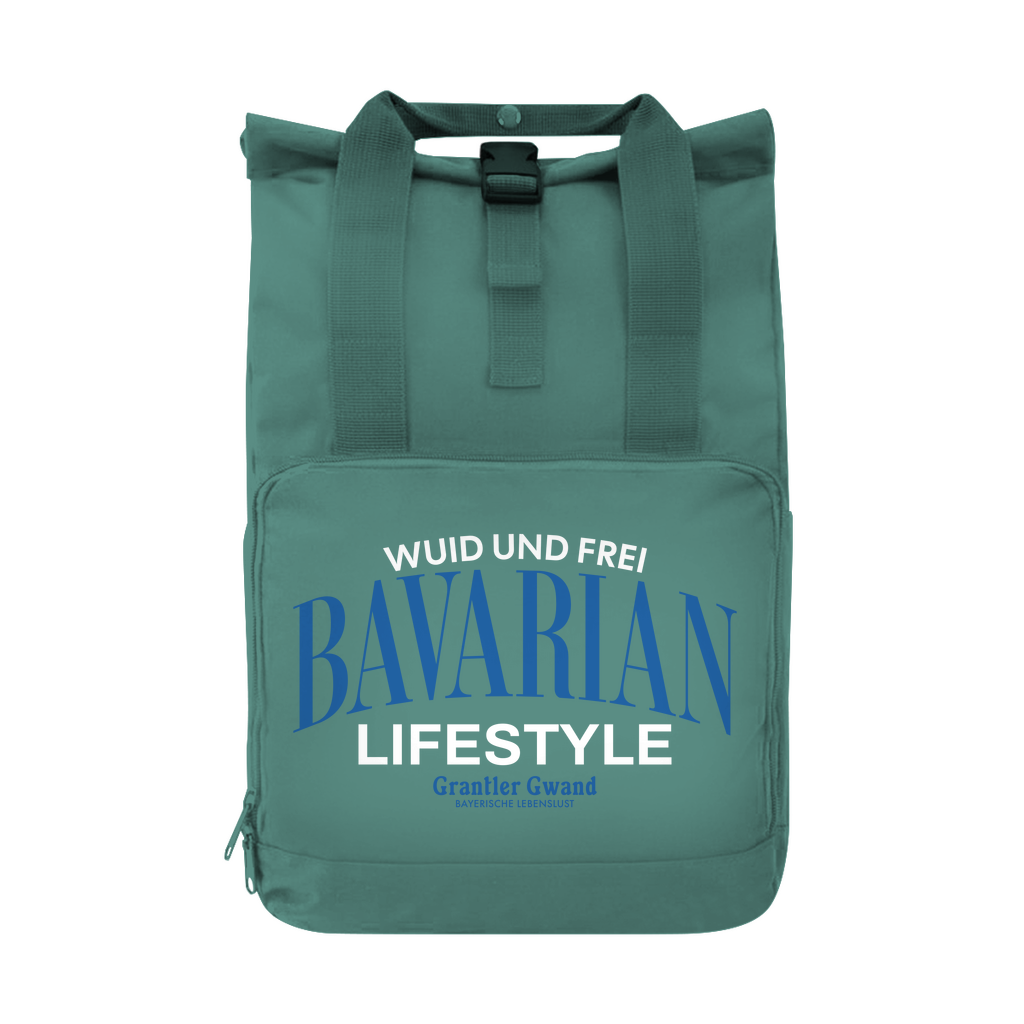 Bayerischer Rolltop Rucksack - Wuid und Frei - Bavarian Lifestyle - Grantler Gwand