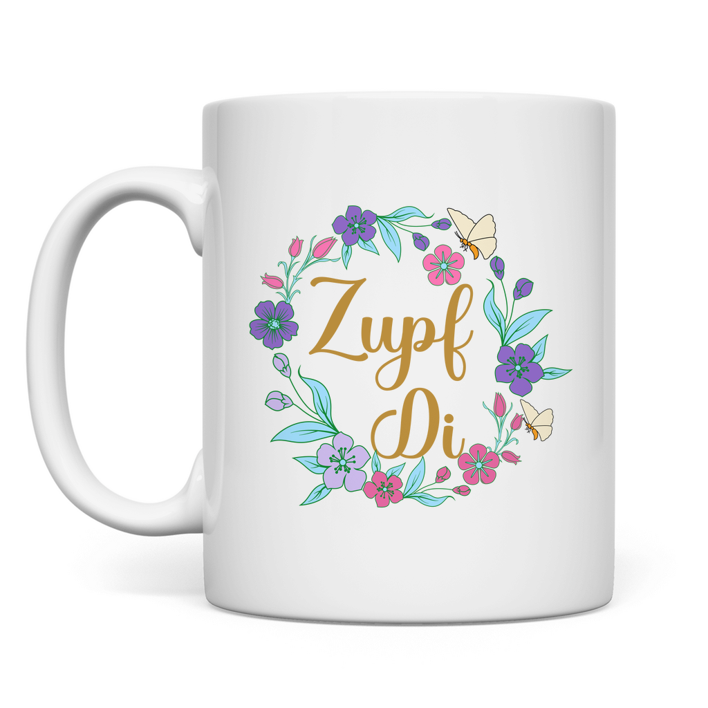 bayerische Tasse Zupf di - Grantler Gwand