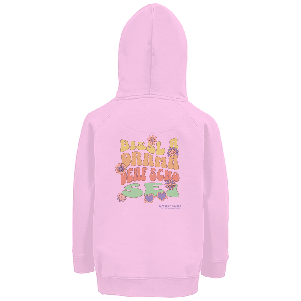 Bayerischer Kinder Premium Bio Hoodie - Bissl a Drama- Grantler Gwand