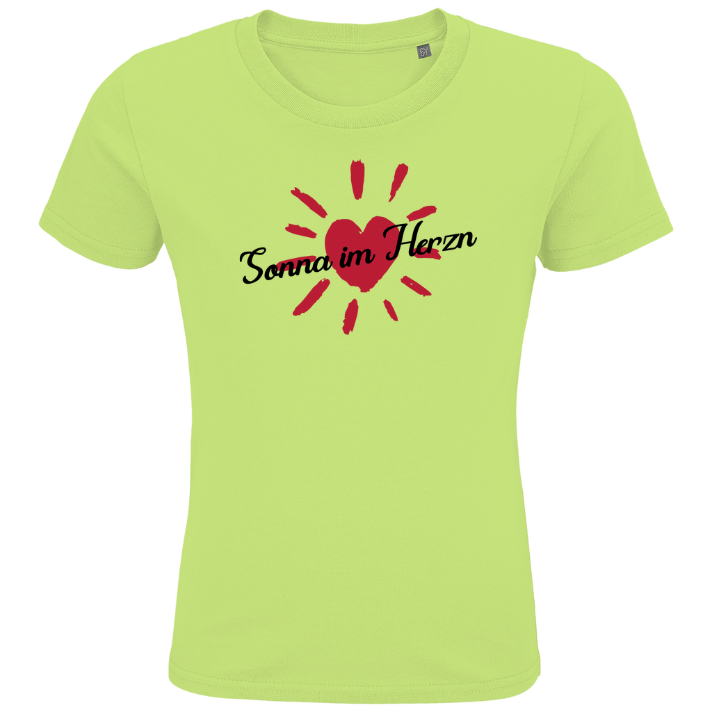 Bayerisches Kinder Premium Bio T-Shirt Sonna im Herzn - Grantler Gwand