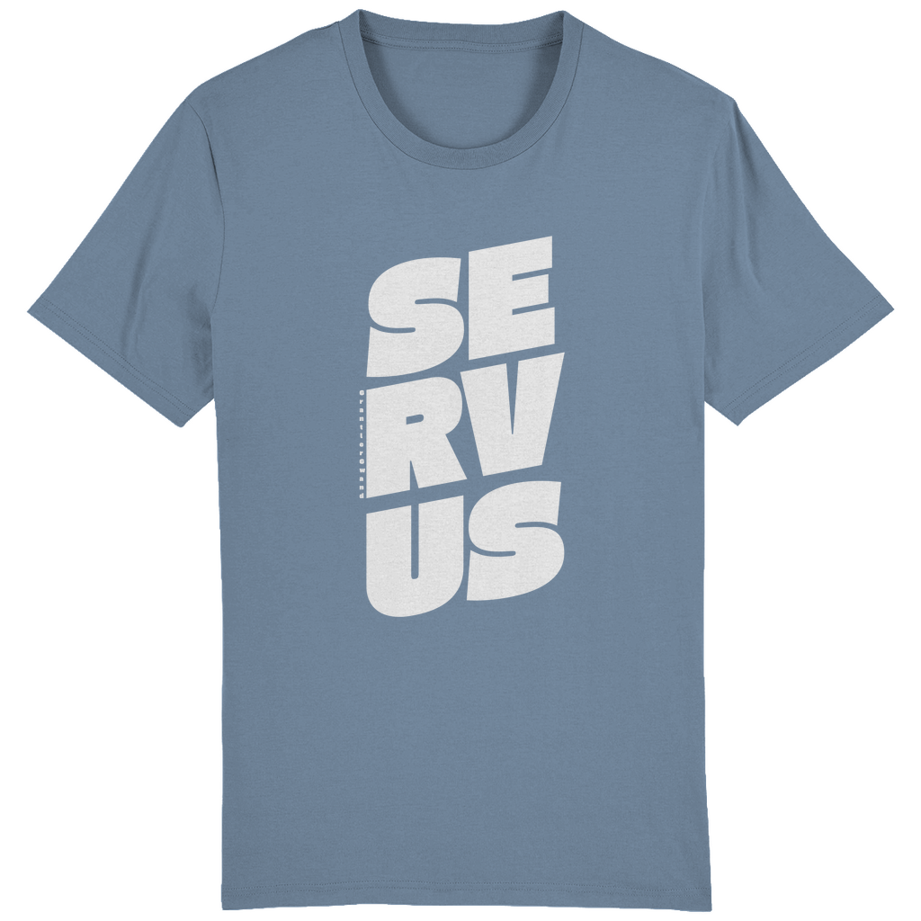 Bayerisches Herren T-Shirt Servus - weiß - Grantler Gwand