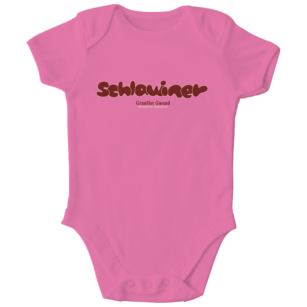 Bayerischer Baby Bio Body - Schlawiner - rot - Grantler Gwand