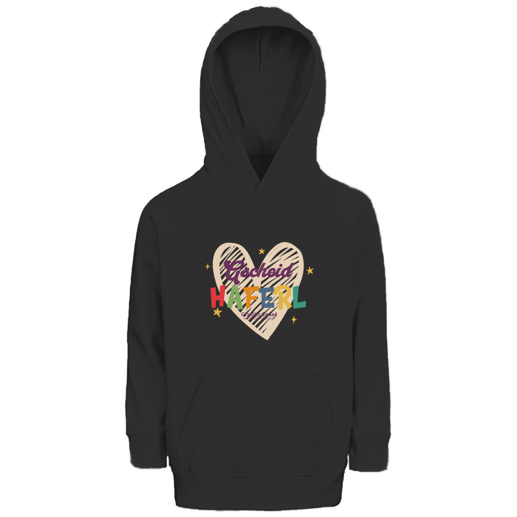 Bayerischer Kinder Premium Bio Hoodie - Gscheid Haferl - Grantler Gwand