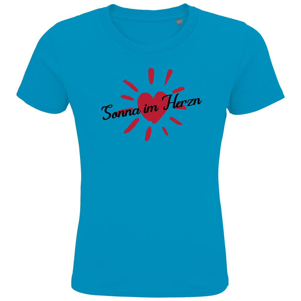 Bayerisches Kinder Premium Bio T-Shirt Sonna im Herzn - Grantler Gwand