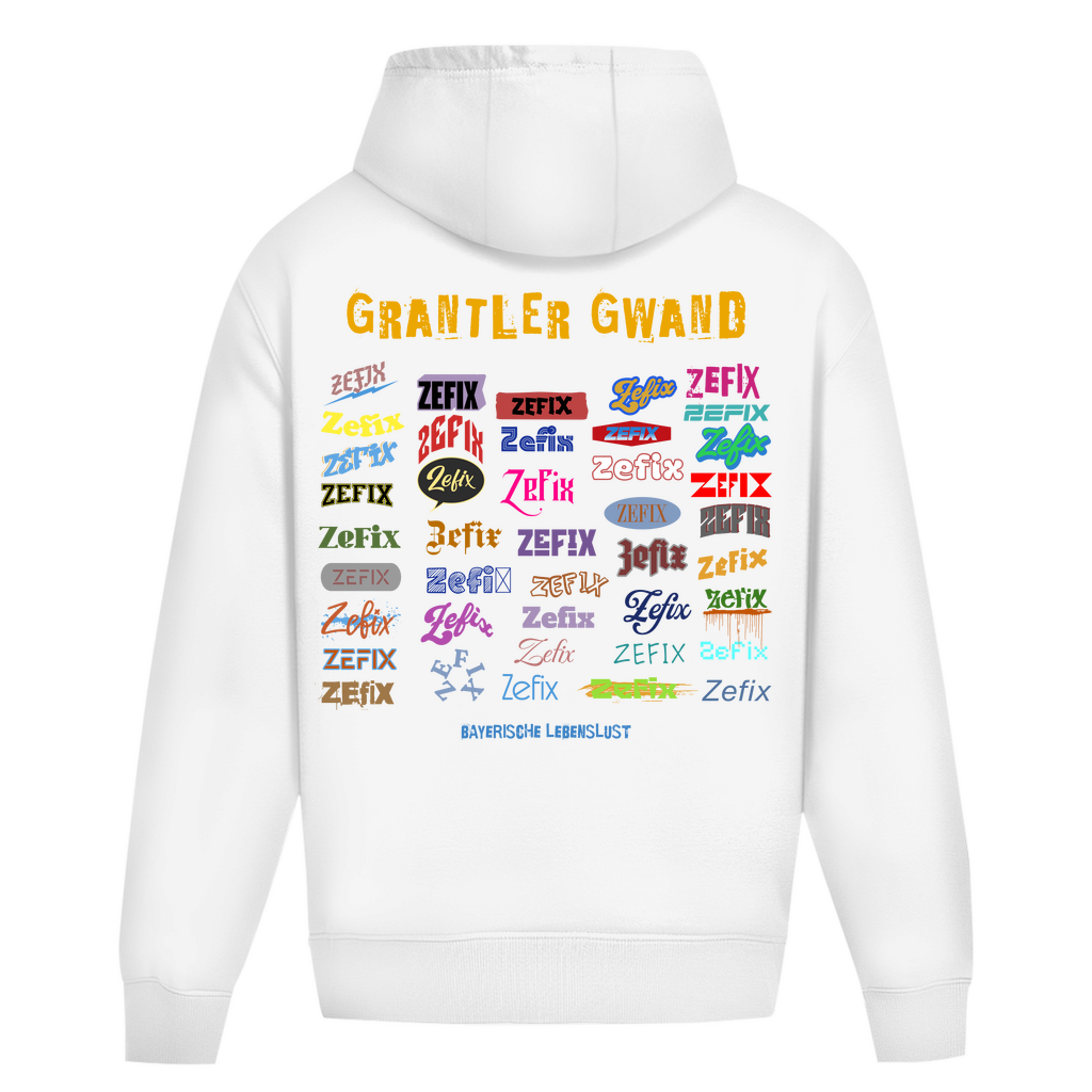Oversize Hoodie Ohne Kordel Zefix Bunt