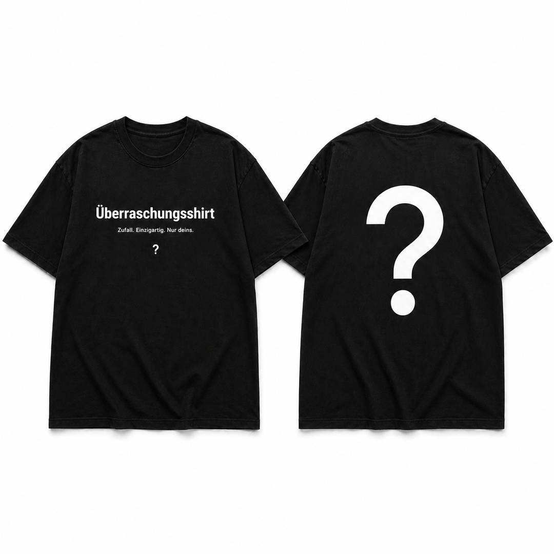 Mystery Premium-T-Shirt von Grantler Gwand – Überraschungs-Shirt mit zufällig ausgewähltem Motiv und Farbe aus der aktuellen oder vergangenen Kollektion.