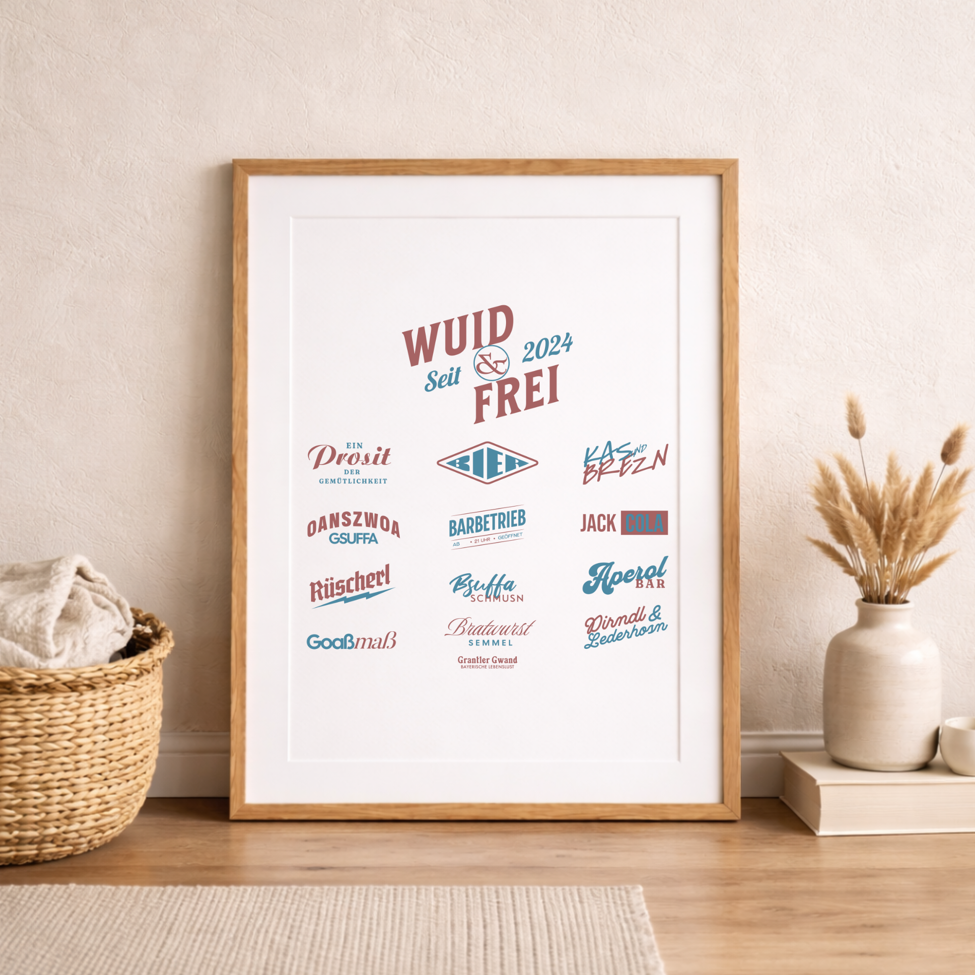 Wuid & Frei - Poster Din A3 (hoch)