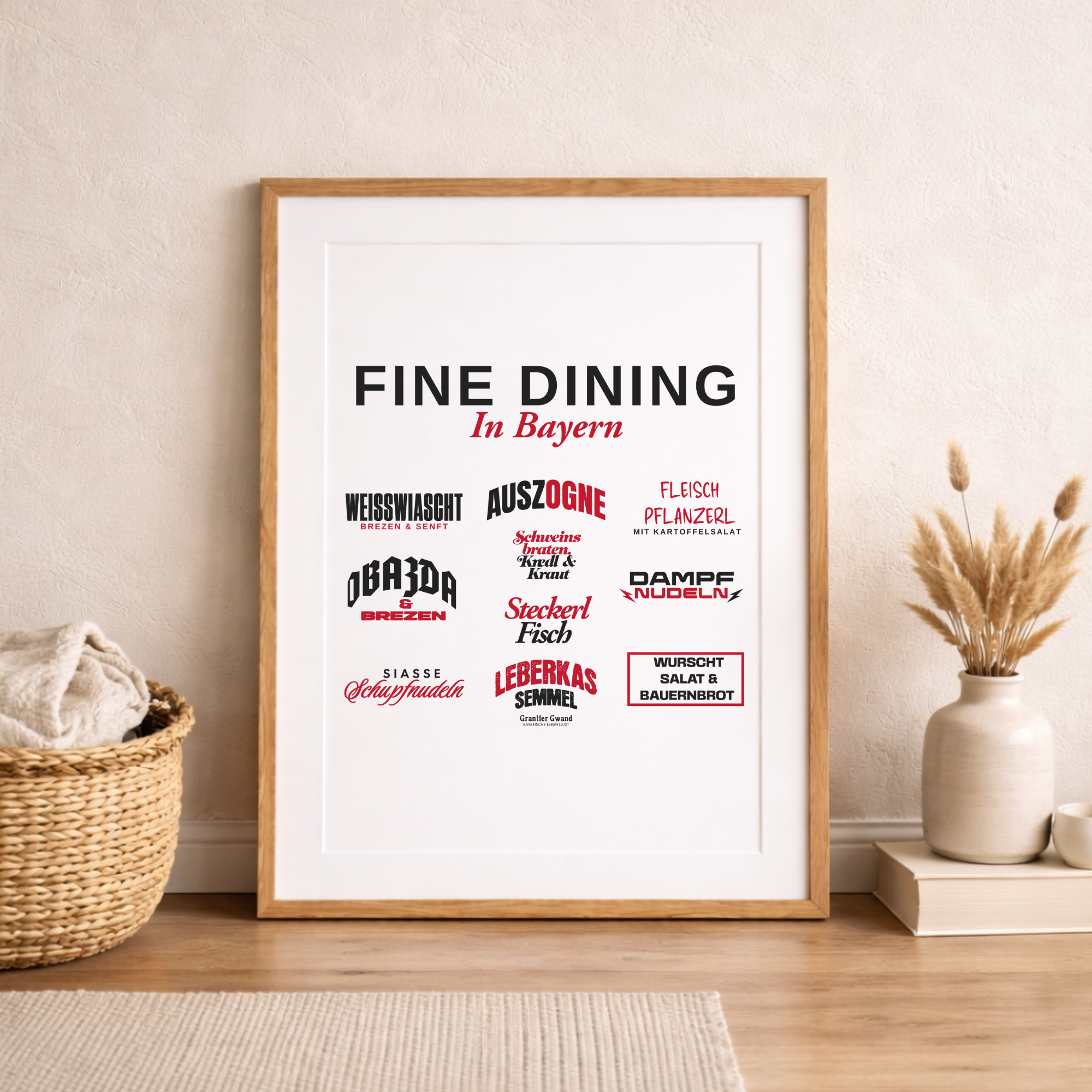 Fine Dining in Bayern - Poster Din A3