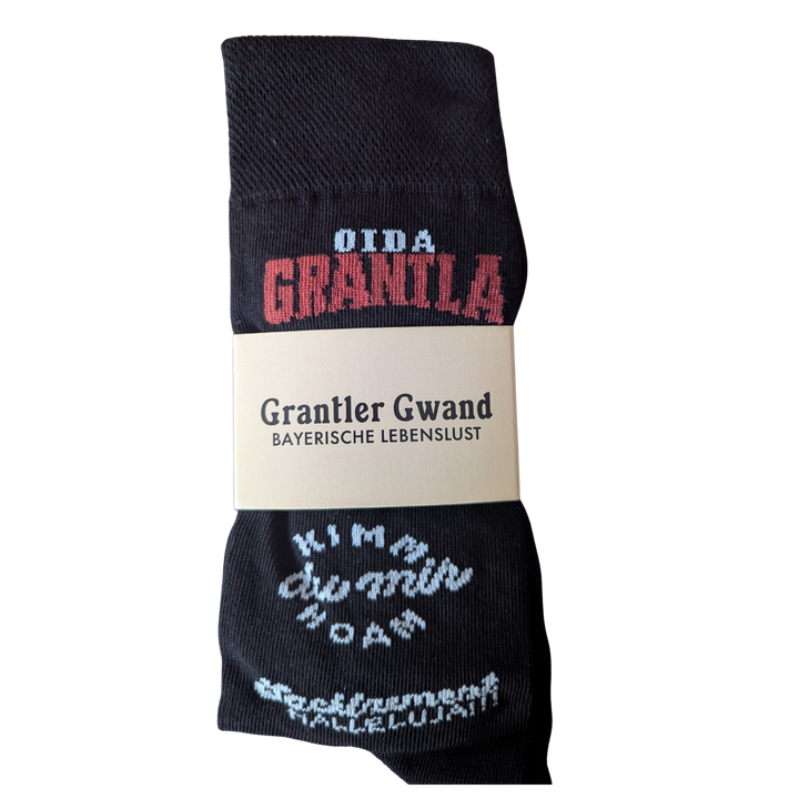Oida Grantla - Socken - Schwarz