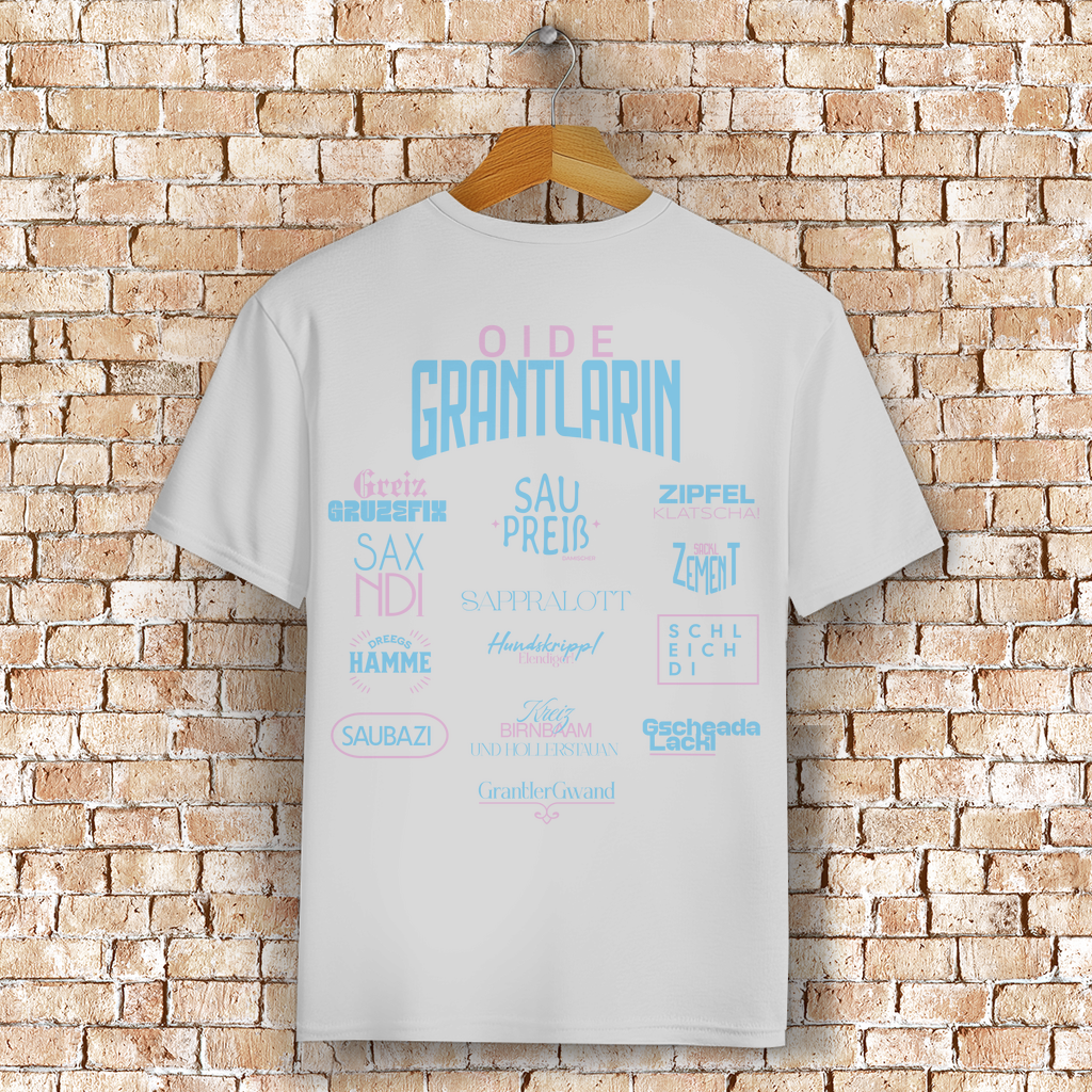 Bayerisches T-Shirt Unisex - Oide Grantlarin - Grantler Gwand