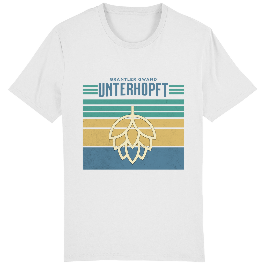 Bayerisches Herren T-Shirt Unterhopft - blau - Grantler Gwand
