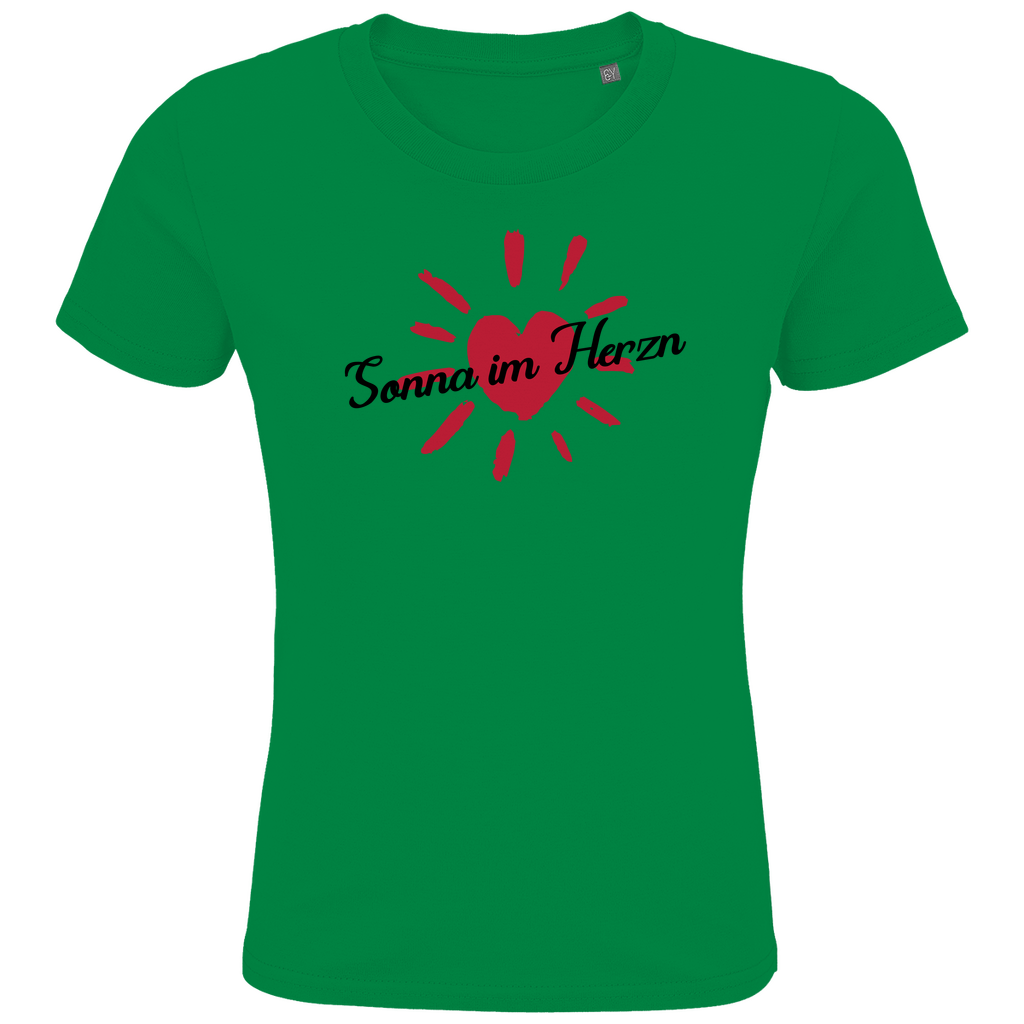 Bayerisches Kinder Premium Bio T-Shirt Sonna im Herzn - Grantler Gwand