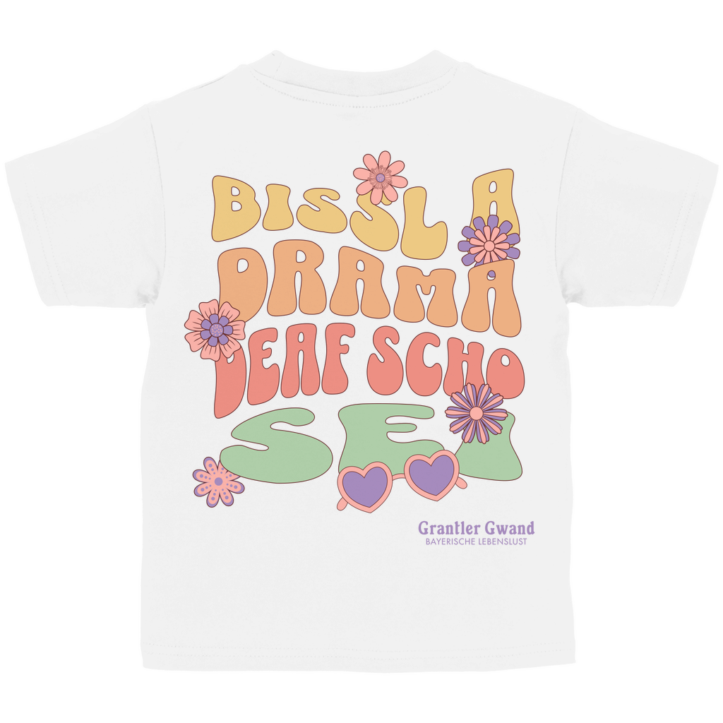 Bayerisches Kinder T-Shirt - A bissl Drama - Grantler Gwand