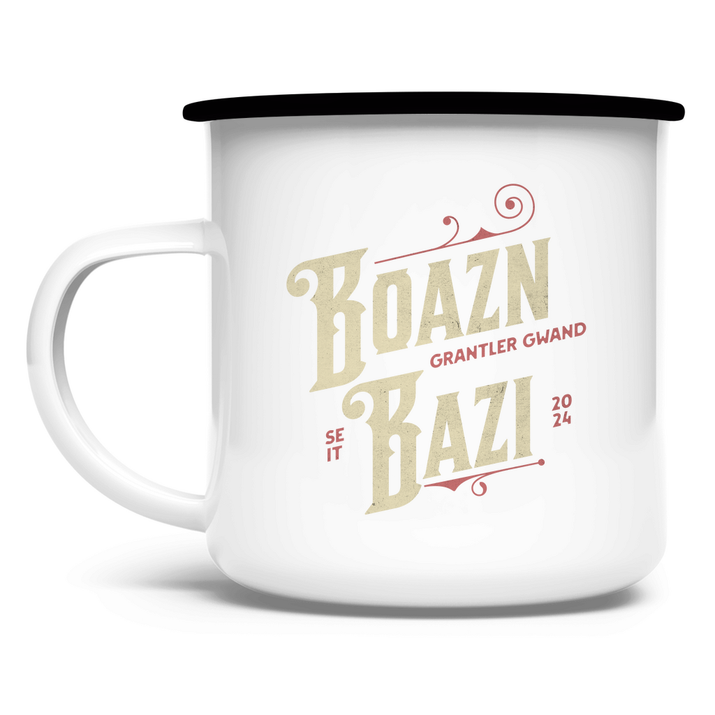 Bayerische Emaille Tasse Boazn Bazi - gold - Grantler Gwand