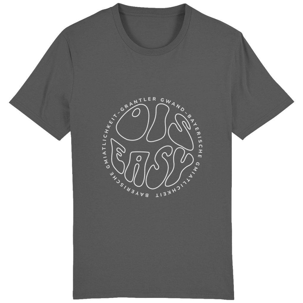Bayerisches Herren T-Shirt Ois Easy - weiß - Grantler Gwand
