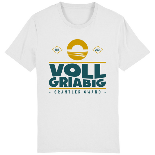 Bayerisches Herren T-Shirt Voll Griabig - Grün - Grantler Gwand