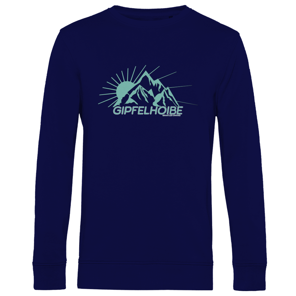 Bayerisches Herren Premium Bio Sweatshirt Gipfelhoibe - mint - Grantler Gwand