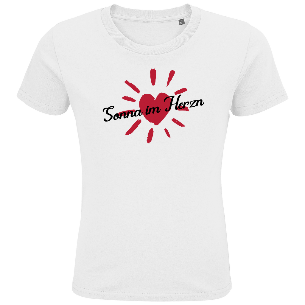 Bayerisches Kinder Premium Bio T-Shirt Sonna im Herzn - Grantler Gwand