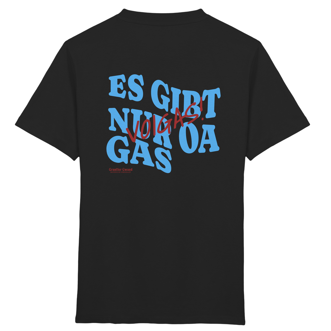 Es gibt nur oa Gas - blaue Variante - Backprint - Kinder T-Shirt