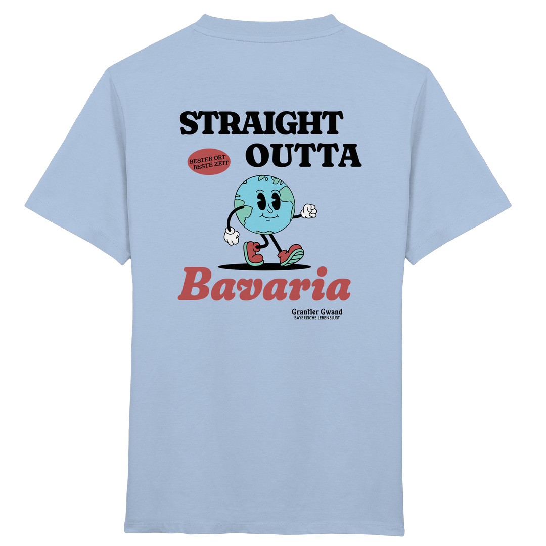 Straight outta Bavaria - Backprint - Kinder T-Shirt