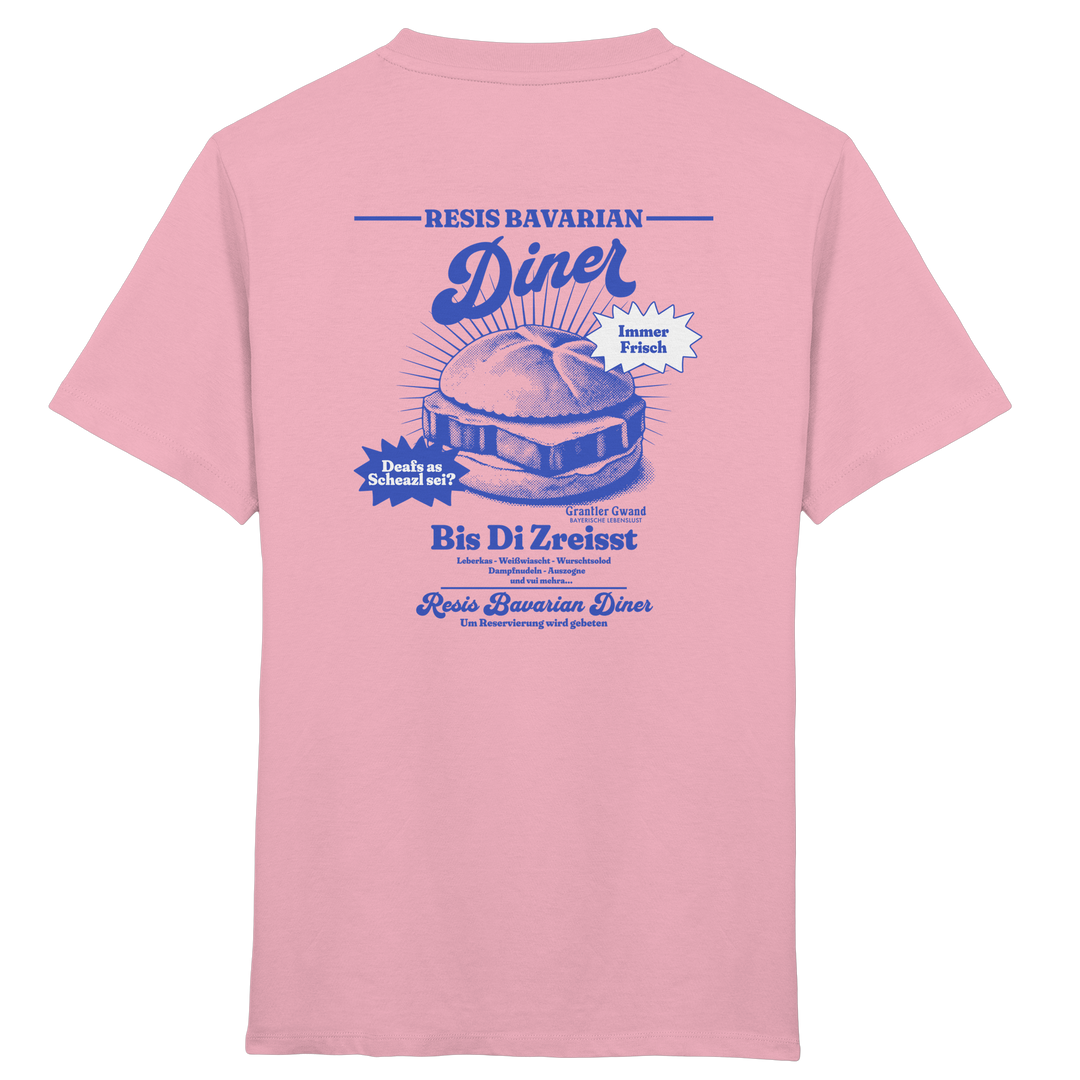 Resis Bavarian Diner - blaue Variante - Backprint - Kinder T-Shirt