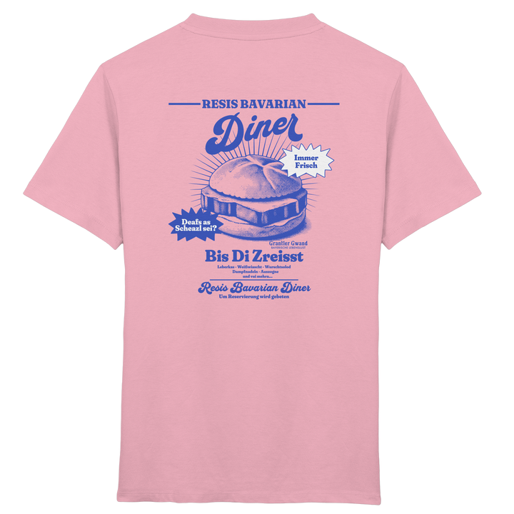 Resis Bavarian Diner - blaue Variante - Backprint - Kinder T-Shirt