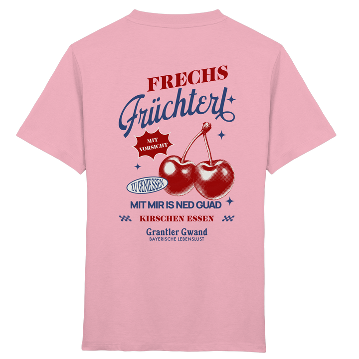 Frechs Früchterl - helle Variante - Backprint - Kinder T-Shirt