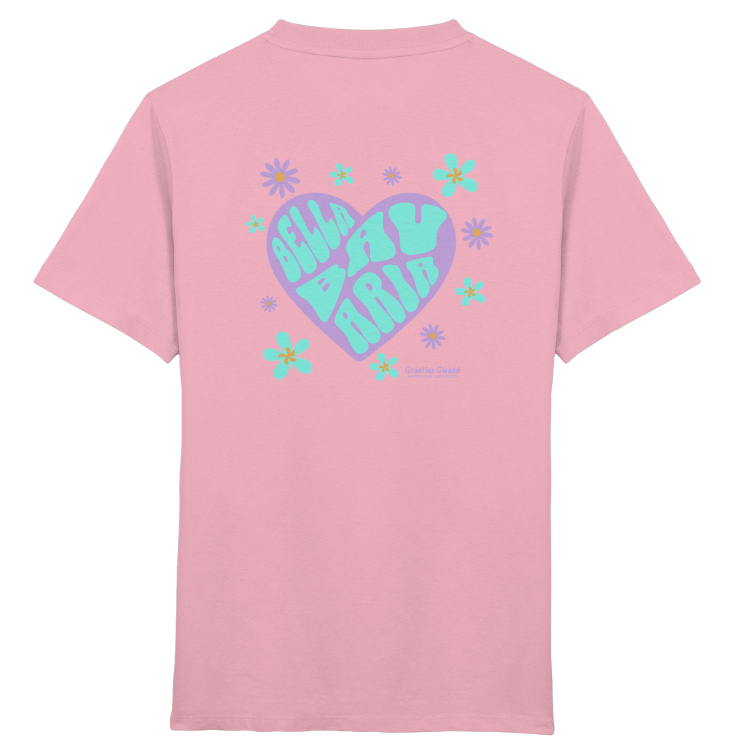 Bella Bavaria Herz - Mint Variante - Backprint - Kinder T-Shirt