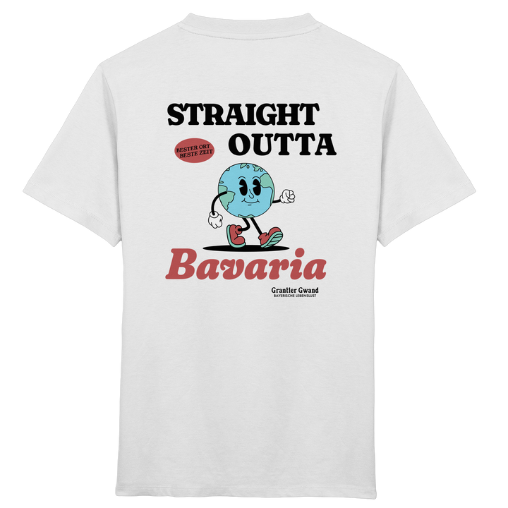 Straight outta Bavaria - Backprint - Kinder T-Shirt