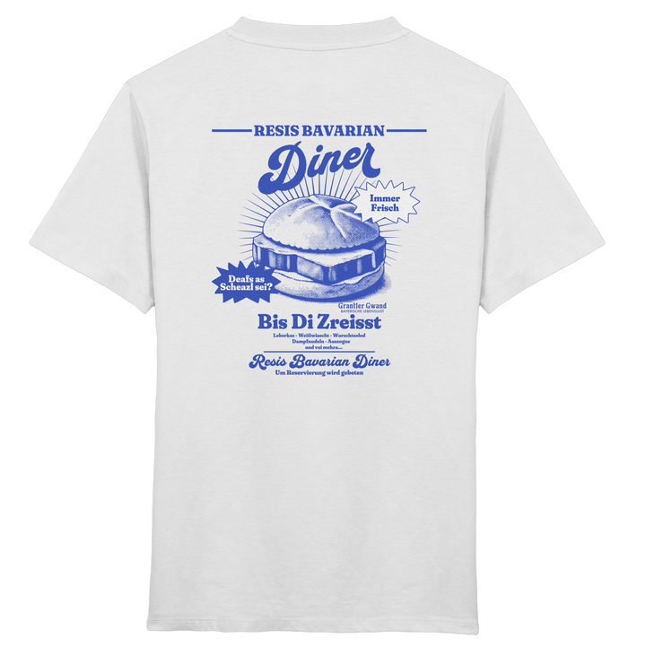 Resis Bavarian Diner - blaue Variante - Backprint - Kinder T-Shirt