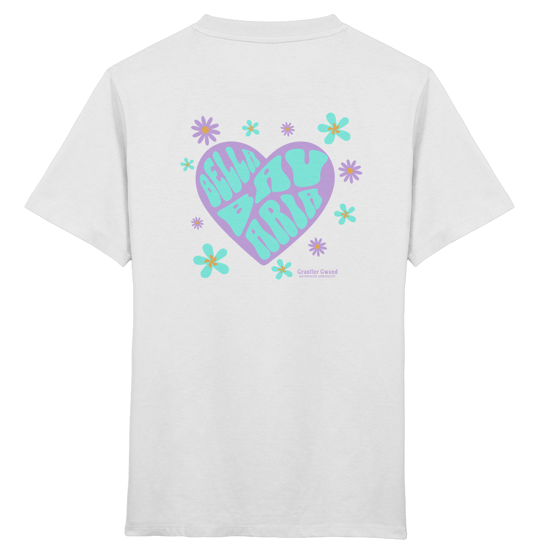 Bella Bavaria Herz - Mint Variante - Backprint - Kinder T-Shirt