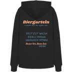 Biergarteln - orangene Variante - Backprint - Hoodie