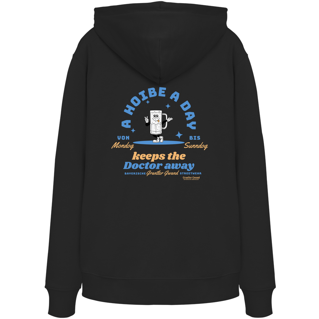 A Hoibe a Day keeps the Doctor away - hellblaue Variante - Backprint - Hoodie