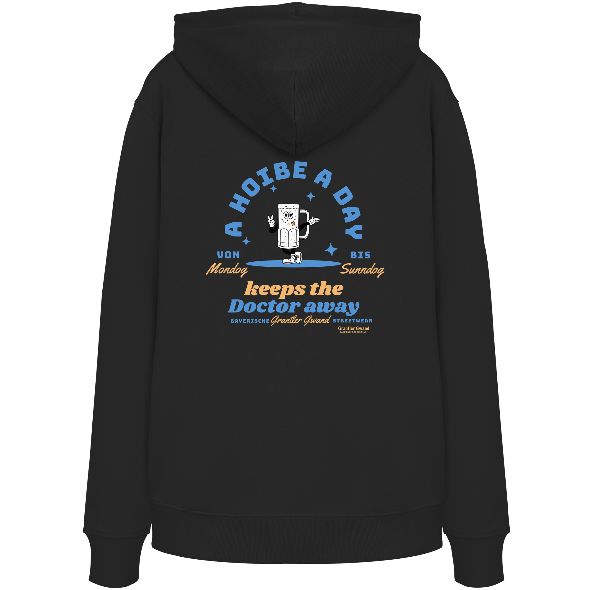 A Hoibe a Day keeps the Doctor away - hellblaue Variante - Backprint - Hoodie
