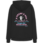 A Hoibe a Day keeps the Doctor away - pinke Variante - Backprint - Hoodie