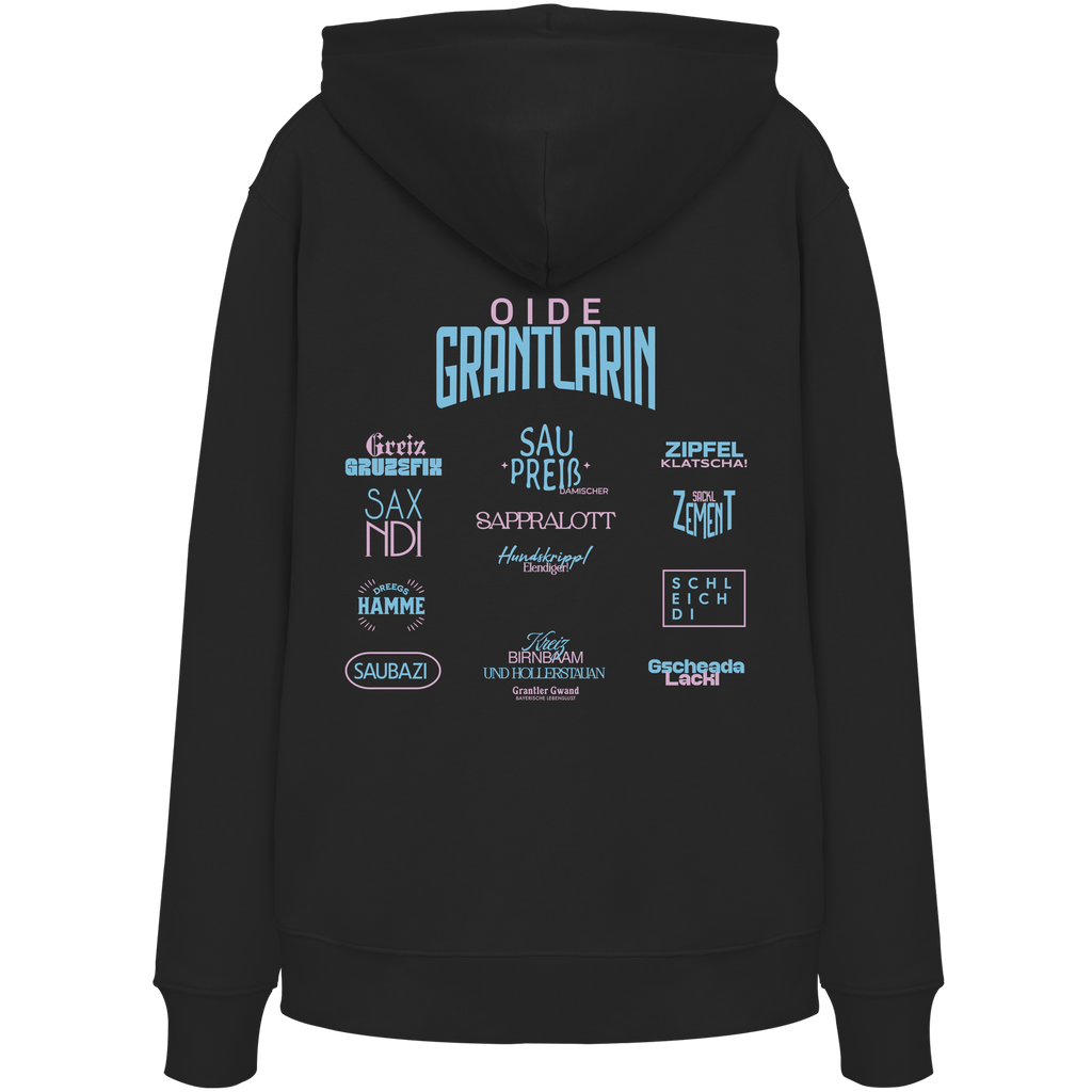 Oide Grantlarin - pinke Variante - Backprint - Hoodie
