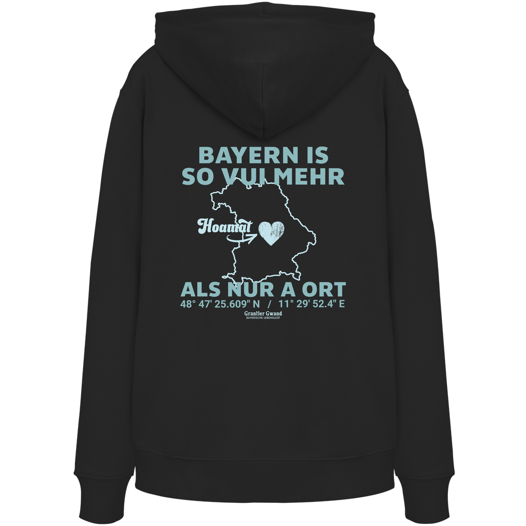 Bayern im Herzen - grüne Variante - Backprint - Hoodie