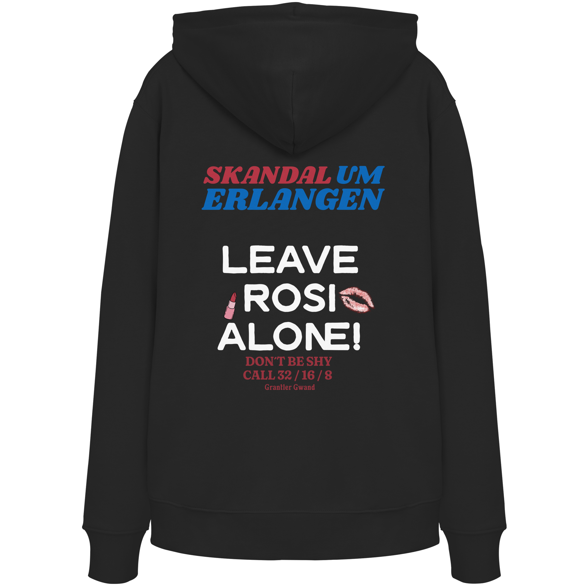 Skandal um Erlangen - dunkle variante - Backprint - Hoodie