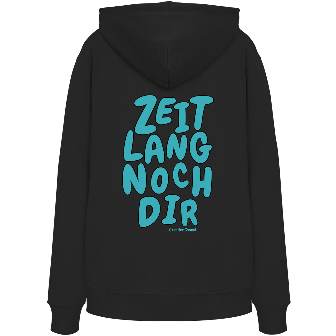 „Schwarzer Unisex Hoodie mit großem, grünem Backprint &