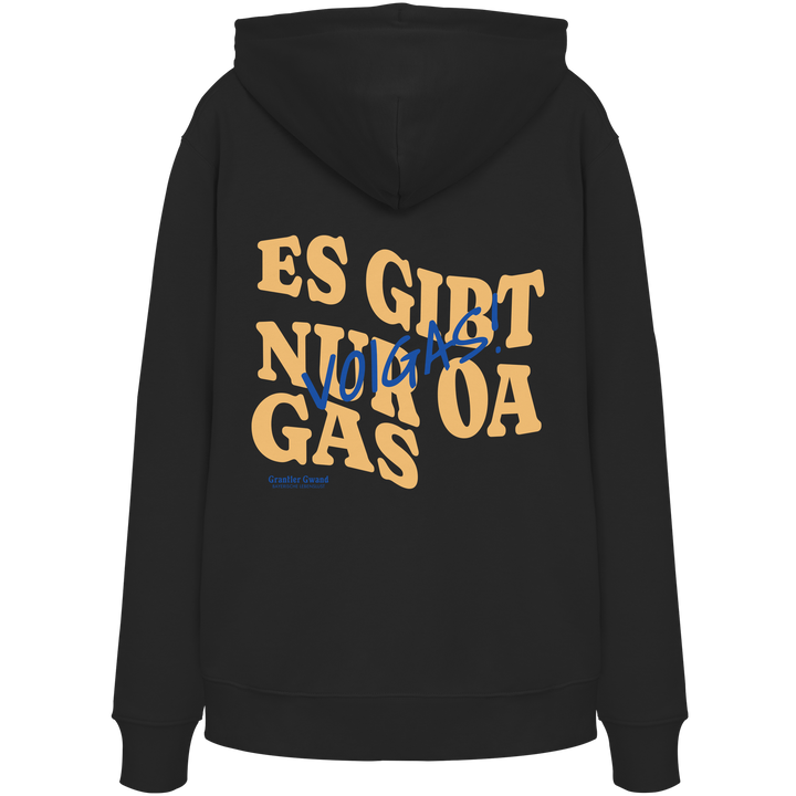 Es gibt nur oa Gas - gelbe Variante - Backprint - Hoodie