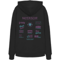 Bayerische Gmiatlichkeit - lila Variante - Backprint - Hoodie