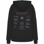 Bayerische Gmiatlichkeit - lila Variante - Backprint - Hoodie