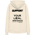 Support your local Wirtshaus - schwarze Variante - Backprint - Hoodie