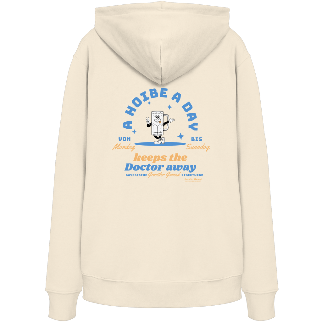 A Hoibe a Day keeps the Doctor away - hellblaue Variante - Backprint - Hoodie