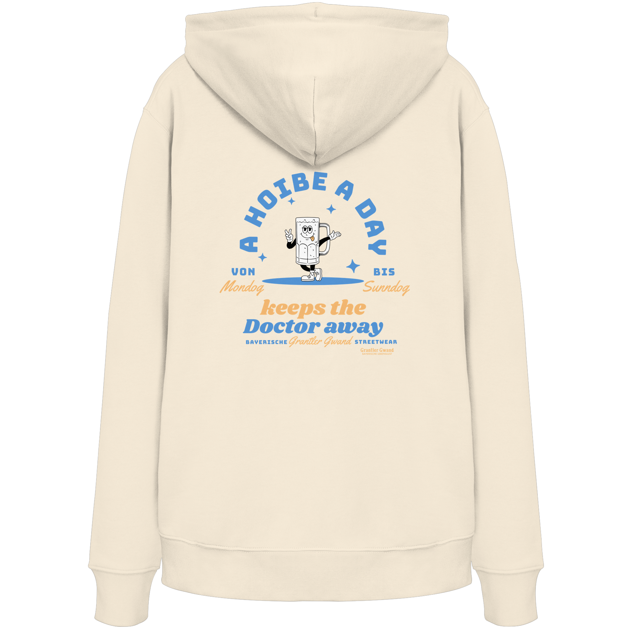 A Hoibe a Day keeps the Doctor away - hellblaue Variante - Backprint - Hoodie