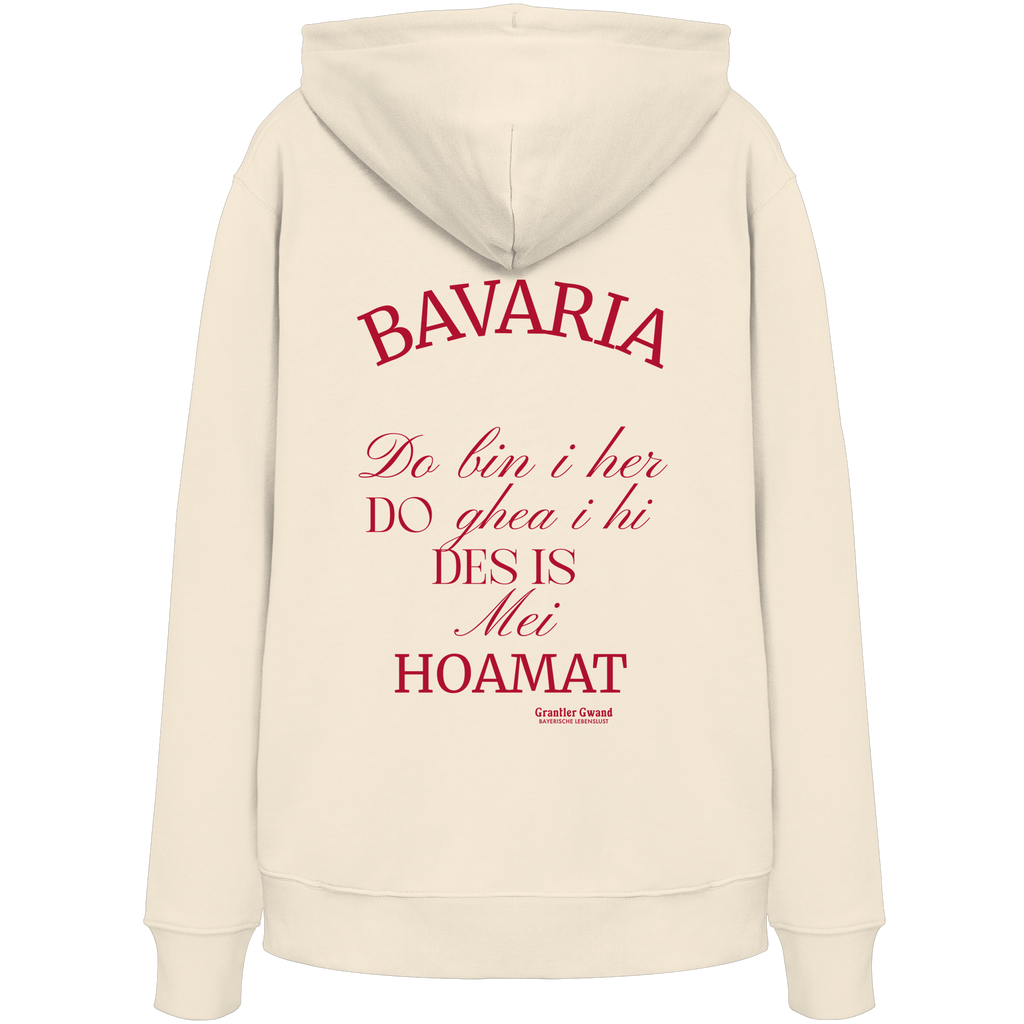 Bavaria do bin i her - rote Variante - Backprint - Hoodie